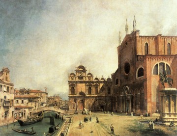 Canaletto Painting - CANALETTO santi Giovanni E Paolo y la Scuola Di San Marco Canaletto